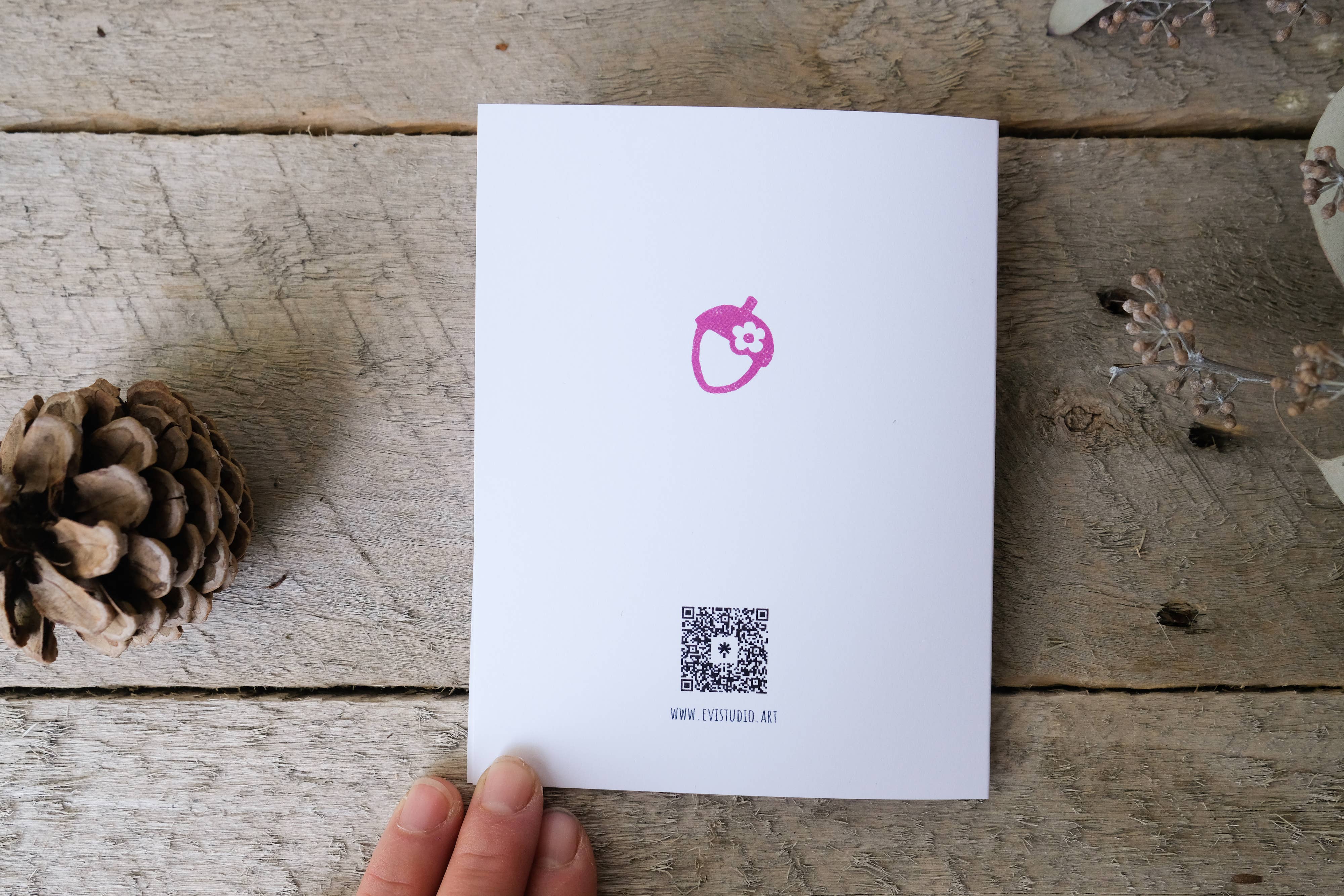 Evi Studio - Vente Cartes de remerciements - Carte Écureuil Merci (vierge)3