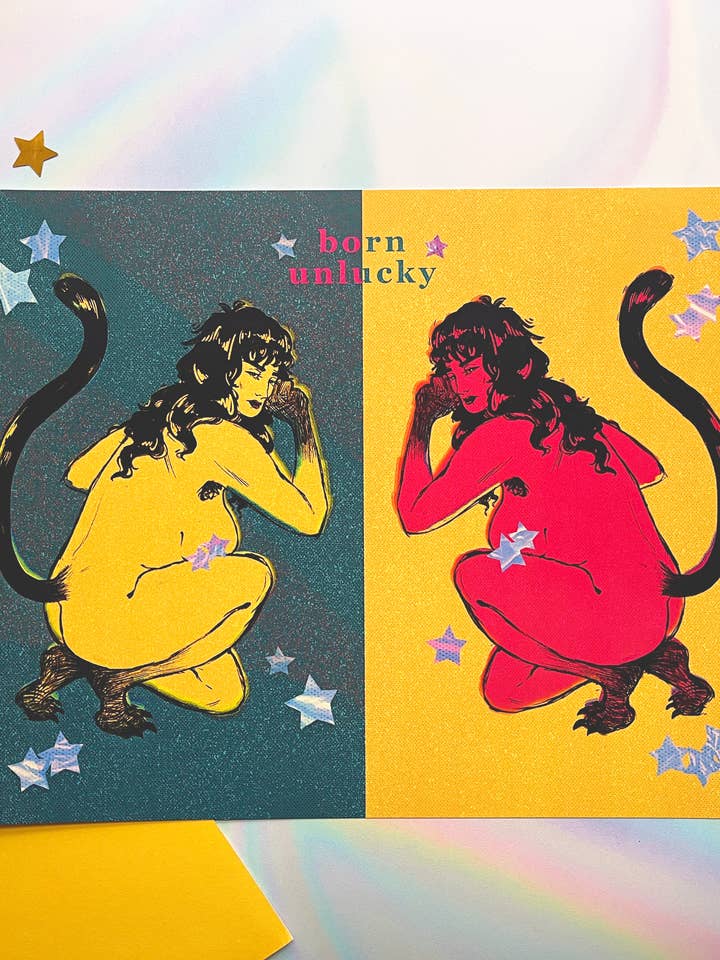 Born Unlucky | 8.5x11 Art Print for wholesale by Beeftopia