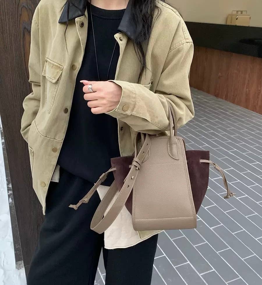 Sook Stainable - Wholesale Draagtas - Dames - Schoudertas met trekkoord van volnerfleer12