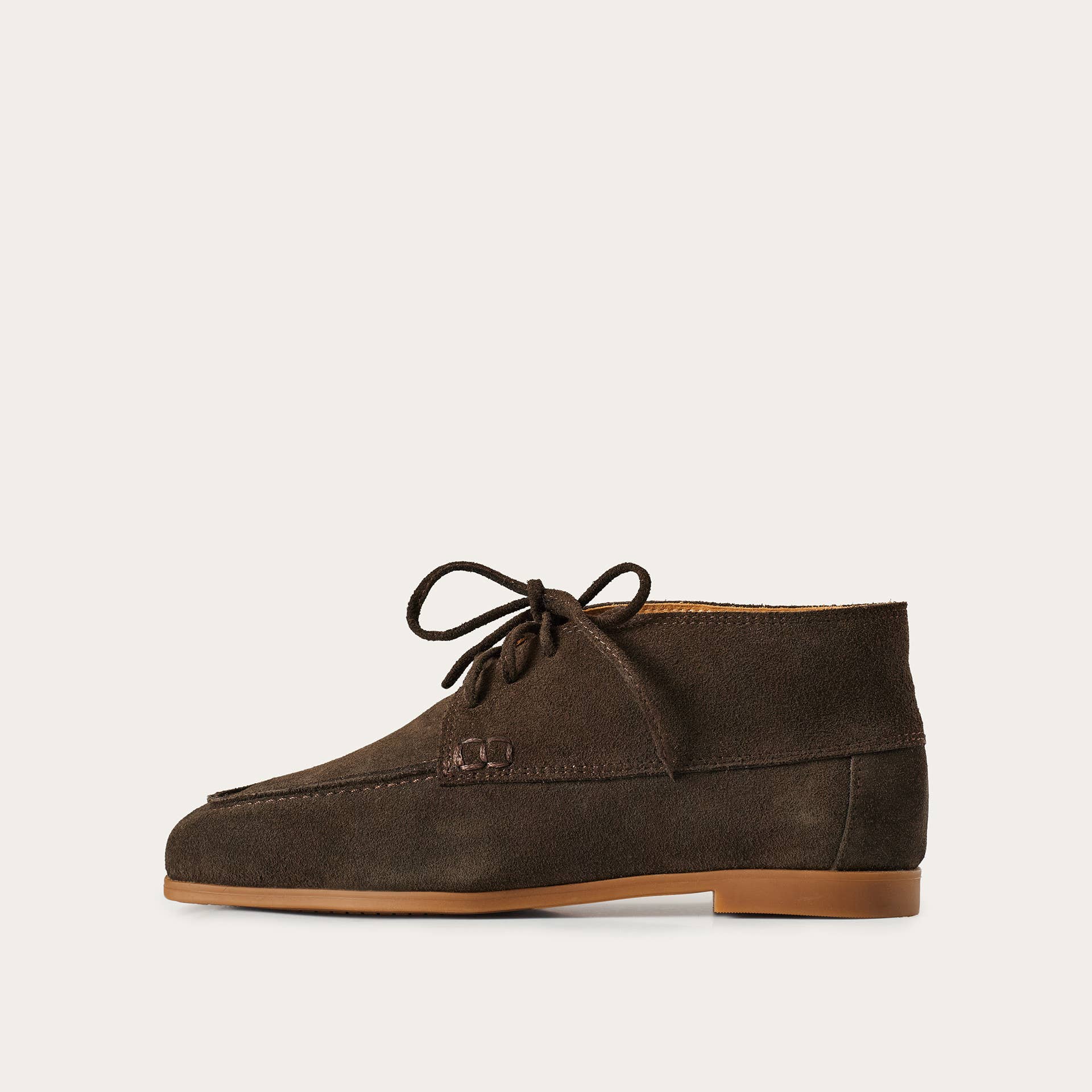 brown Tessa Flats, dark chocolate velvet for wholesale on Faire2