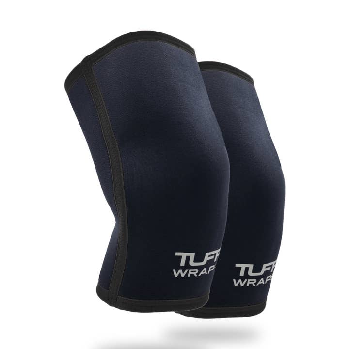 TUFF 7mm Competition Knee Sleeves (All Black) for wholesale by TuffWraps