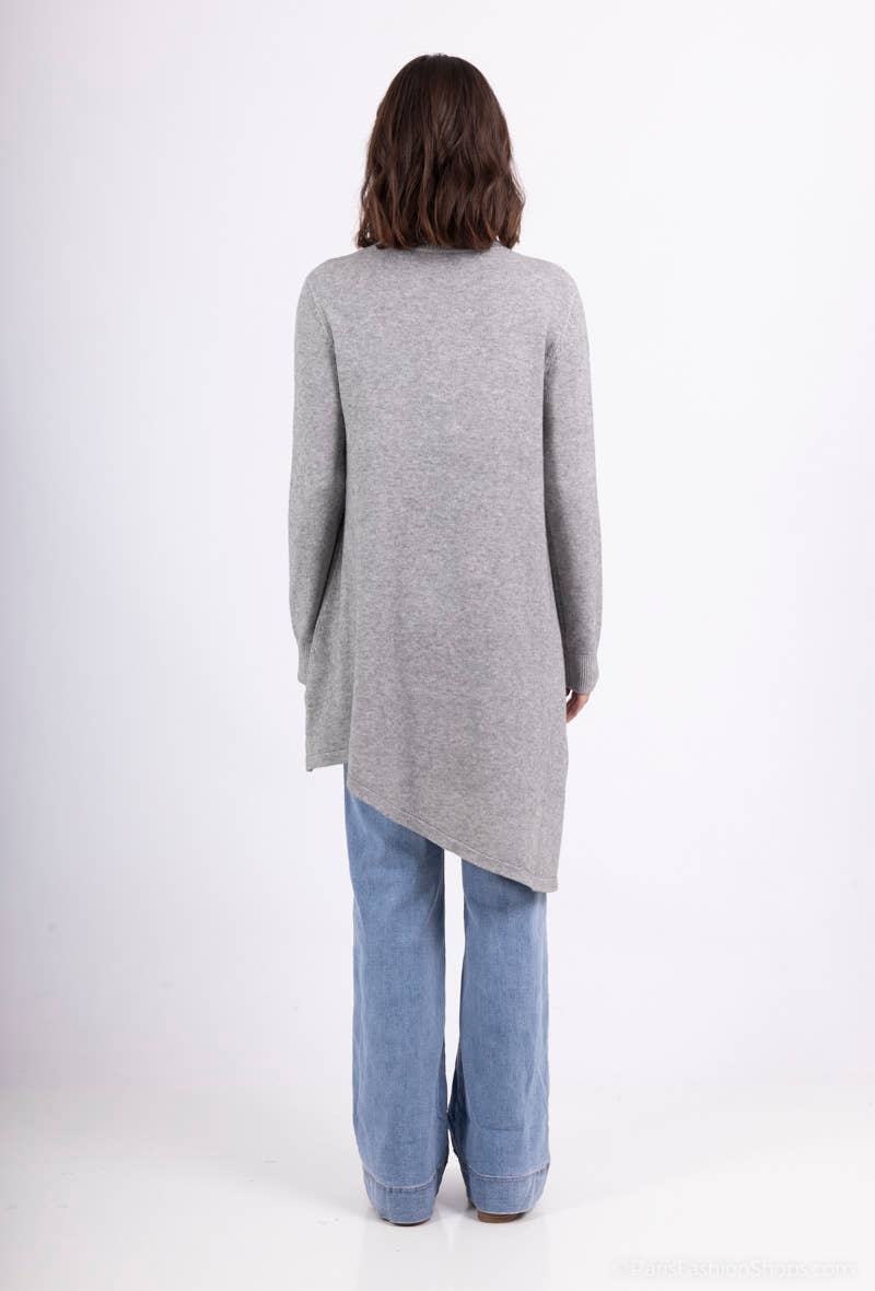 L'Emotion - Wholesale Tunic Sweater - Women's - Asymmetric Cut Turtleneck Tunic Sweater9