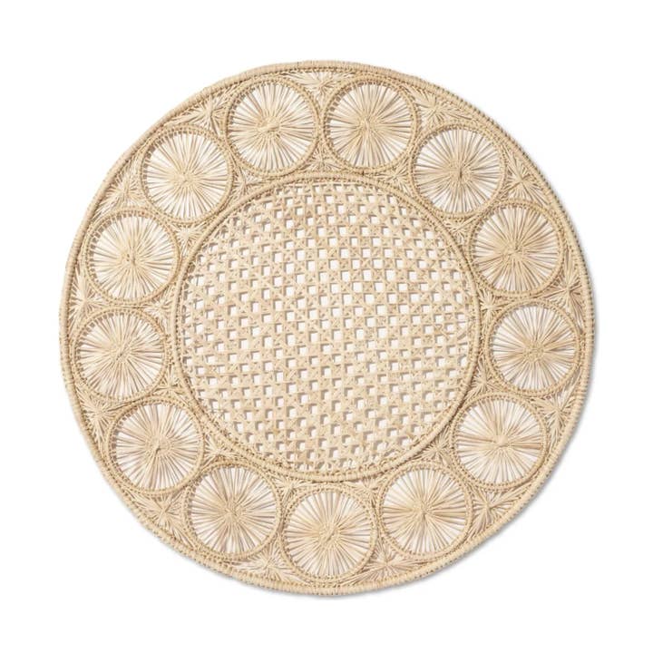 Circles Iraca Placemat for wholesale by Artett