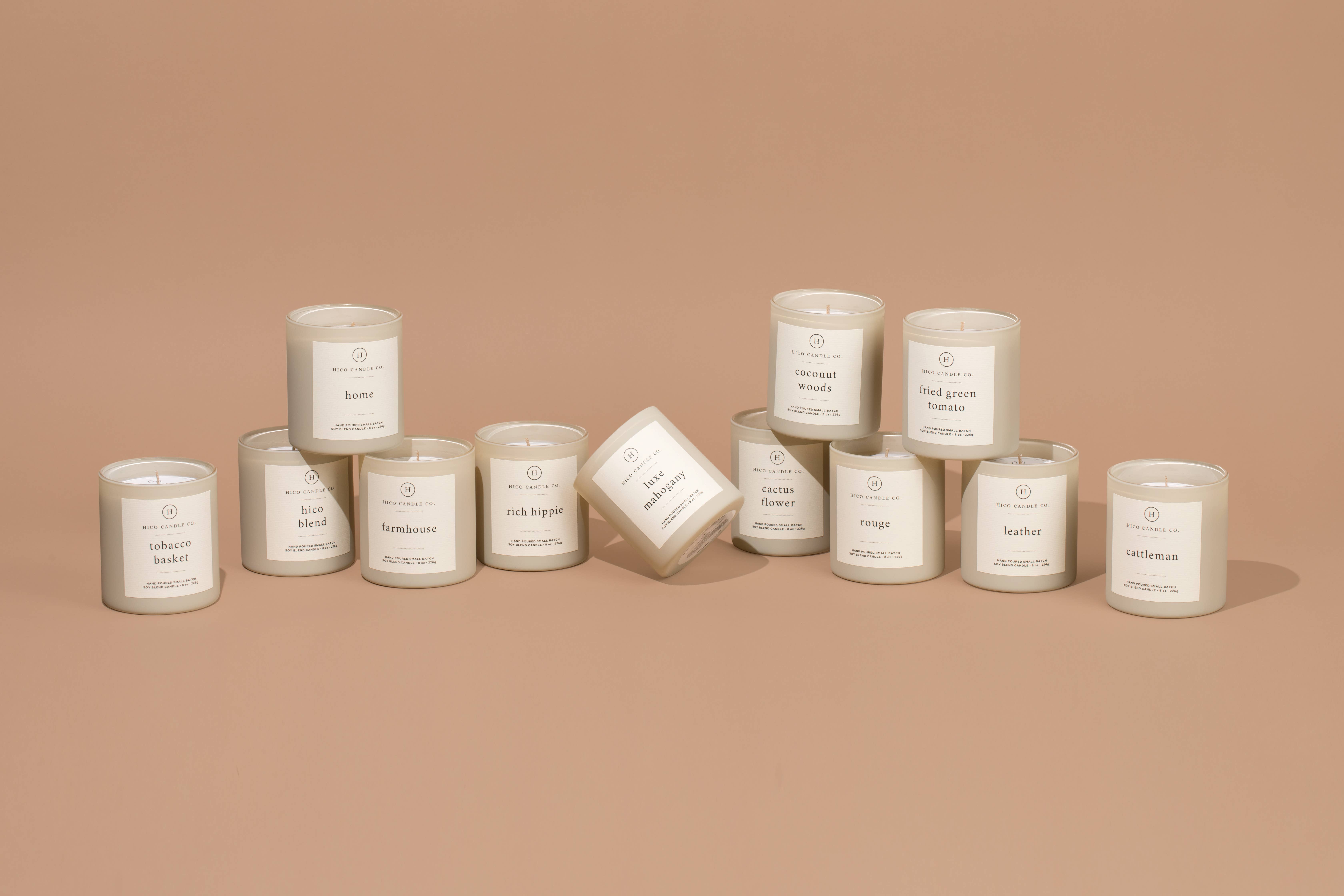 Hico Candle Co. - Wholesale Jar/Filled Candle - Rouge - 8oz. Candle2