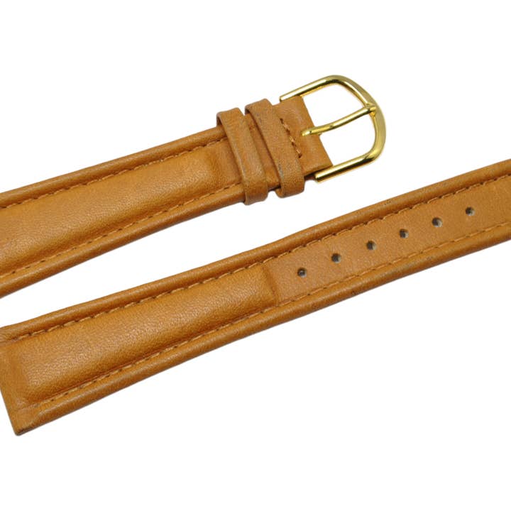 20mm Gold Vintage Aviator Leather Watch Strap (Copy) for wholesale by BRACELETS MONTRE ACH
