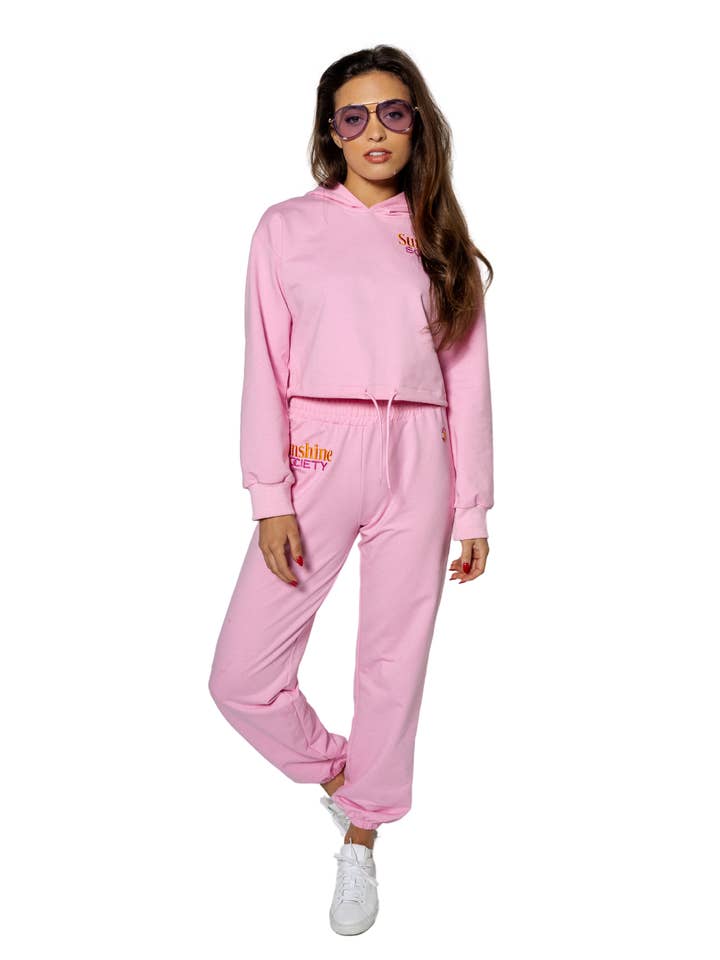 Set da jogging con cappuccio Sunshine Society per la vendita all'ingrosso da parte di Sunshine Society