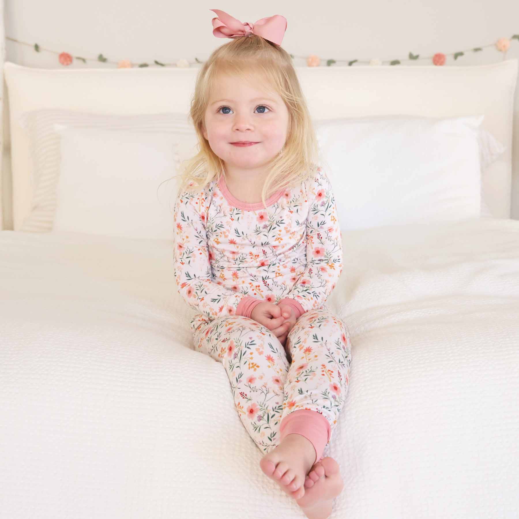 Caden Lane - Wholesale Sleepwear Set - Kids - Winnie's Wildflowers Two Piece Pajama Set3