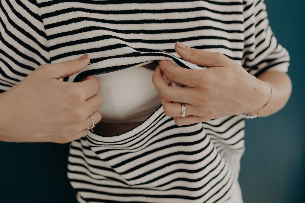 You&Milk - Wholesale Nursing Top - Maternity - Terry nursing T-shirt - La Mèrinière2