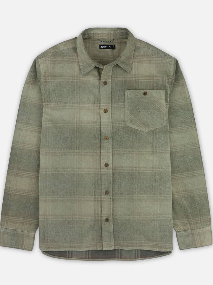 Shoals Corduroy Shirt - Brown for wholesale on Faire0