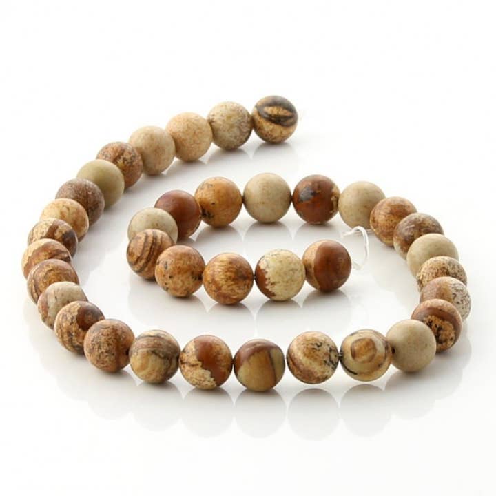 UniArt - Wholesale Beads - Paisina Jasper Beads - Round1