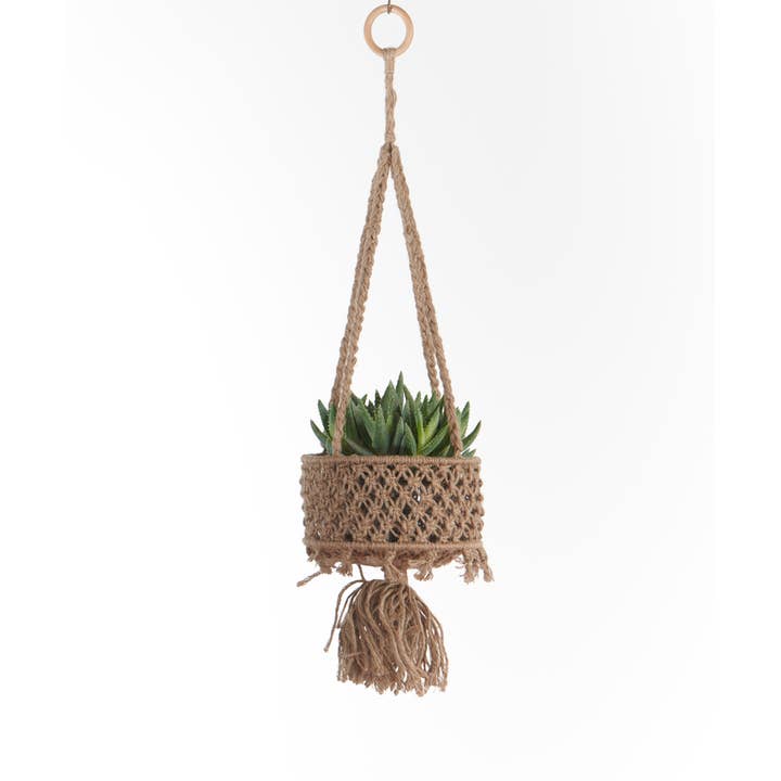 Primitive Planters - Wholesale Hanging Planter - Hanging Utility Basket - Jute
