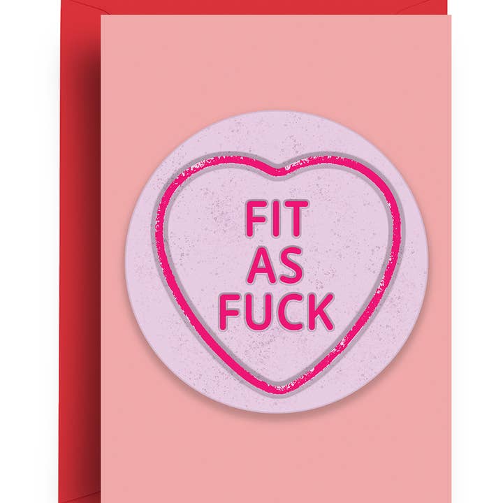 Fit as Fuck - Valentine's Card for wholesale by Quite Good Cards