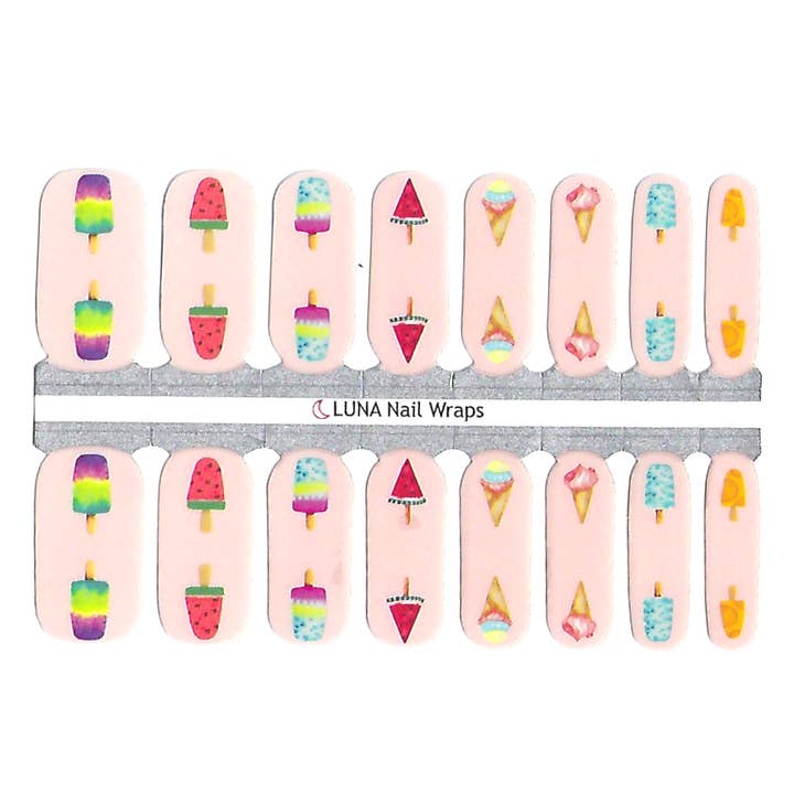 Popsicles Nail Wraps for wholesale by LUNA Nail Wraps