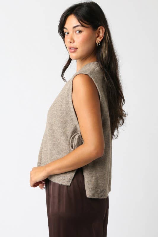 Olivaceous - Wholesale Sweater Vest - Women's - Kristin Knit Vest5