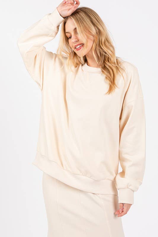 Calista - Wholesale Sweatshirt - Women's - PULLOVER OVERSIZED SWEATSHIRTS- FT3148811
