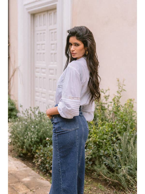 Piti Cuiti - Wholesale Blouse - Women's - AGATA EMBROIDERED SHIRT2