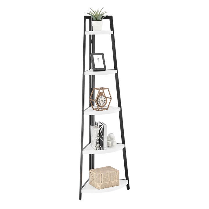 Danya B - Wholesale Free Standing Shelf - Free-Standing 5-Tier Pyramid Corner Shelf with Metal Frame6