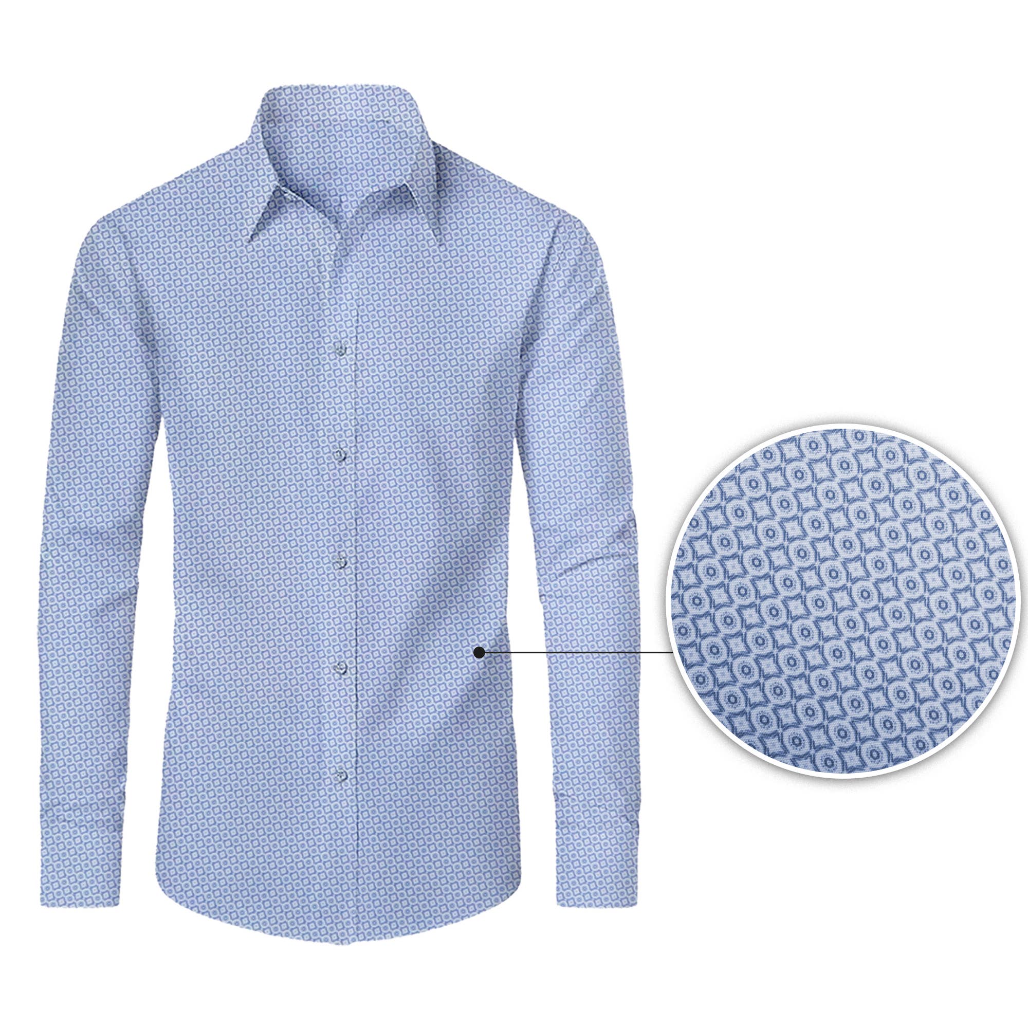 Galaxy By Harvic – Camisa de botões - Homem por atacado – Camisas de Homem de Manga Comprida com Estampado e Elasticidade para Desempenho0