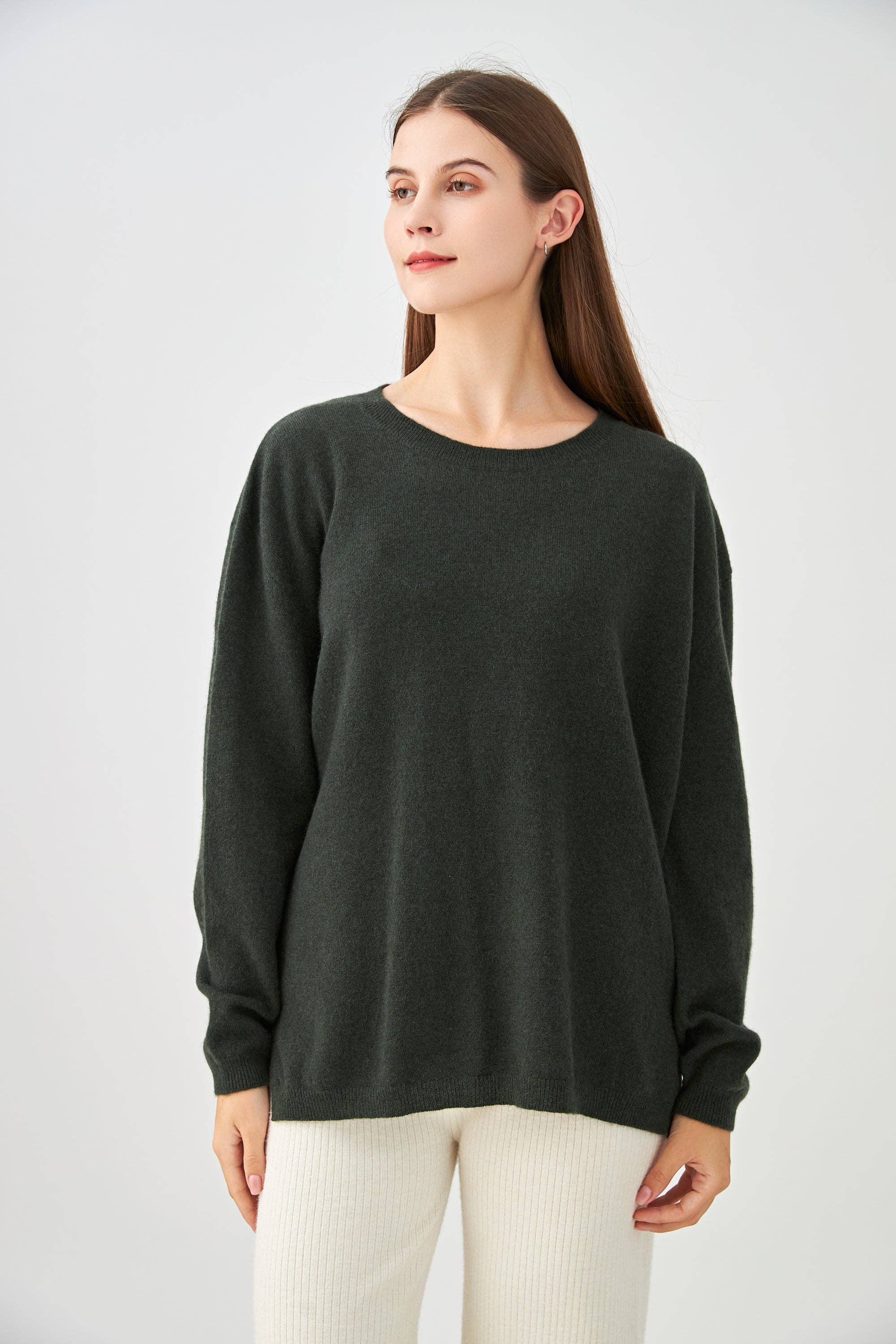 jw.atelier – Engroshandel Tunika - Dame – Træk 100% kashmir rund hals oversize13