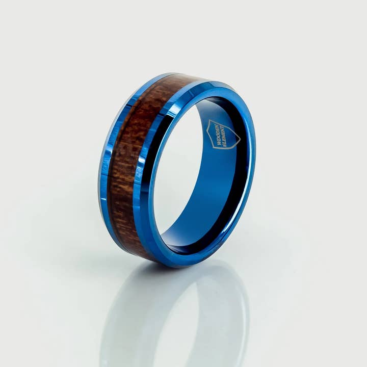 Bague Baloo Bleu pour la vente par Wooden Element
