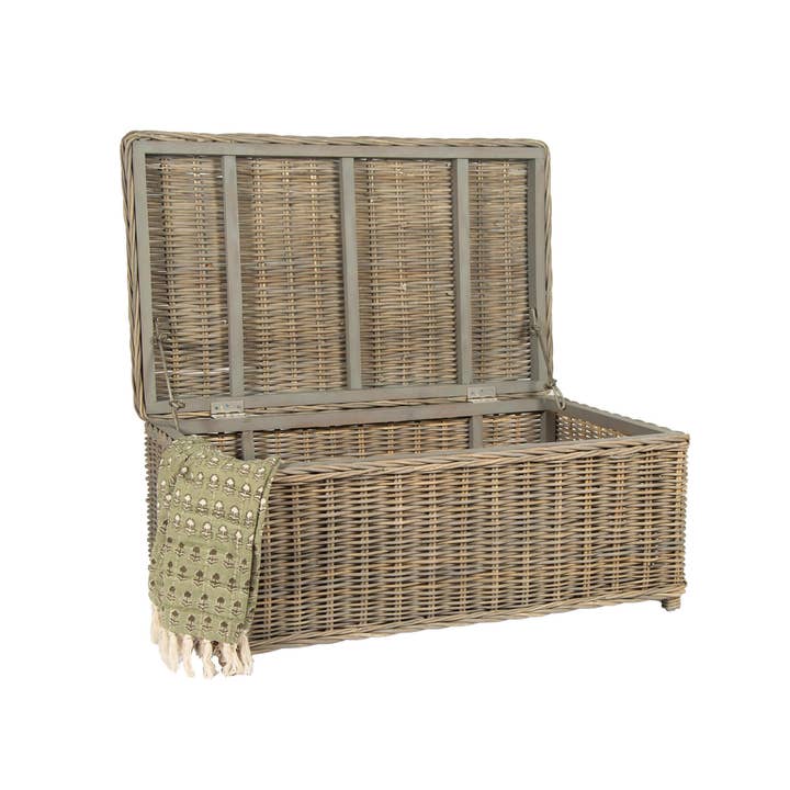 Bacon Basketware - Wholesale Coffee Table - RECTANGULAR KUBU COFFE TABLE WITH STORAGE LEATHER HANDLE1