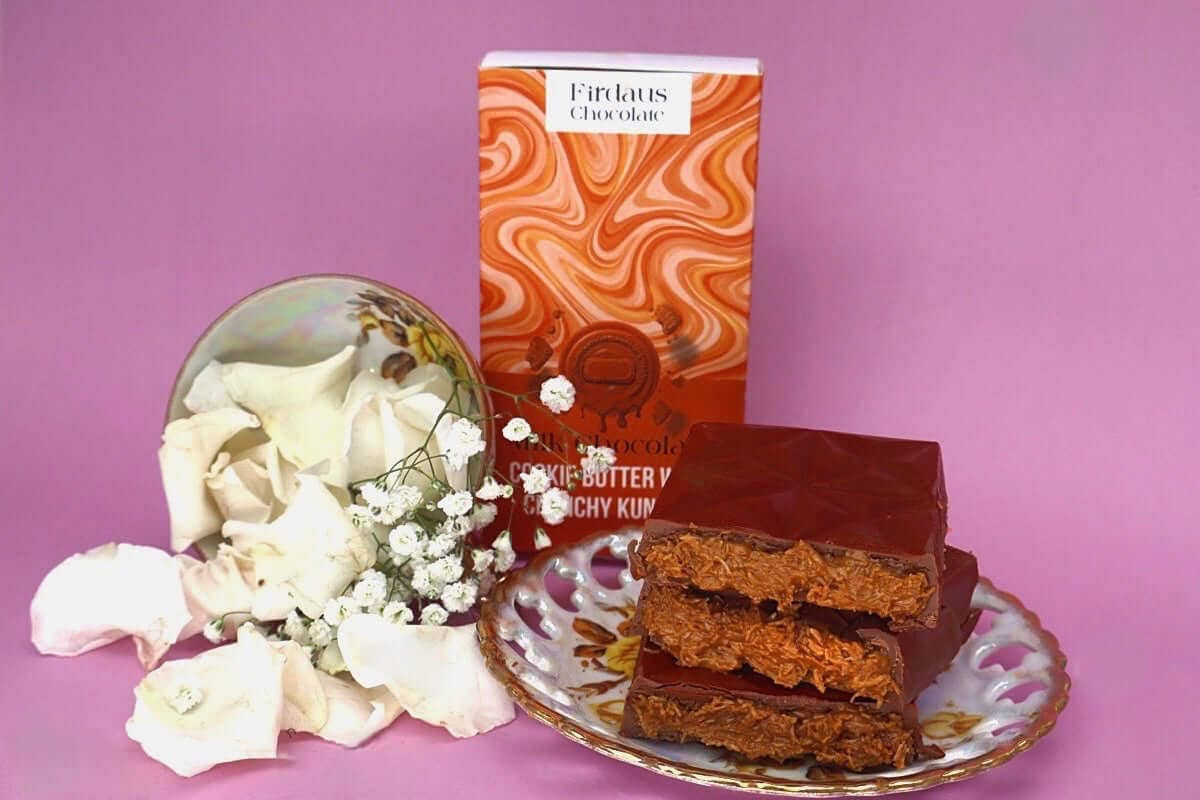 Firdaus Chocolate - Wholesale Chocoladereep - Melkchocolade Koekjesboter & Kunafa2
