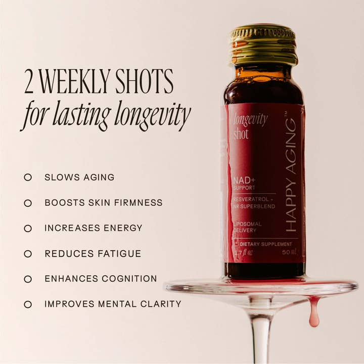 Happy Aging - Venta al por mayor Suplementos/vitaminas para beber - Inyecciones de longevidad NAD+4