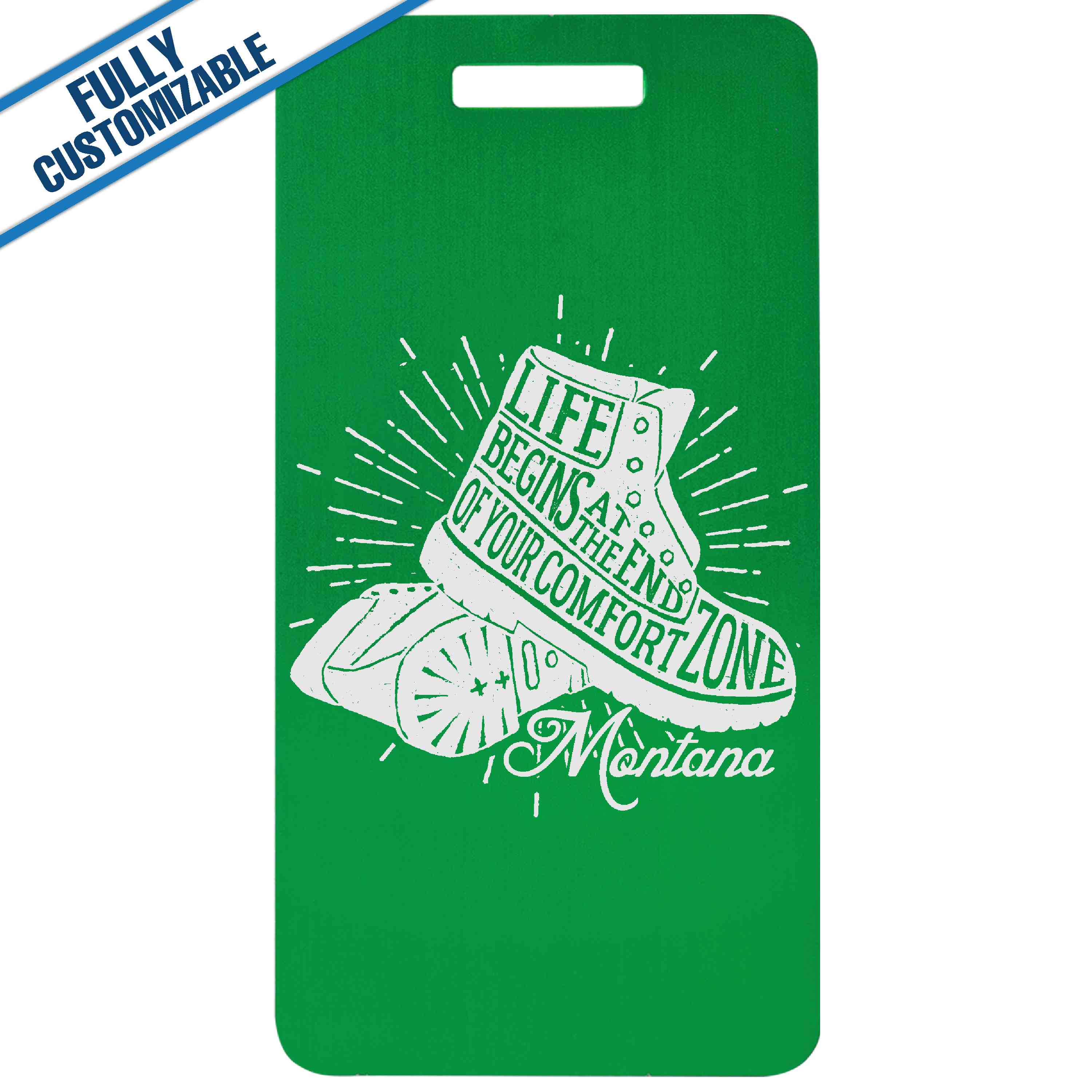 GiftWorksPlus - Wholesale Luggage Tag - 2x3.875 Engraved Aluminum Luggage Tag - Fully Customizable6