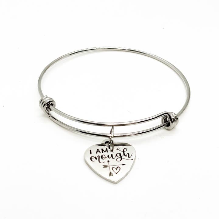 JKCE Designs - Wholesale Charm/Dangle Bracelet - Affirmation Jewelry, I Am Enough Charm Bracelet, Daughter Gi