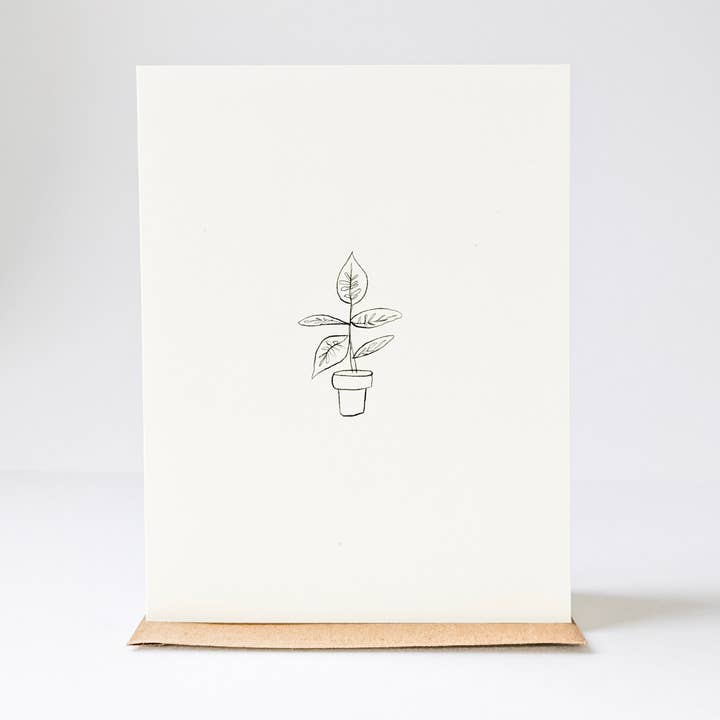 Pointy Pflanzen-Karte für den Großhandel von under the stairs paper co.