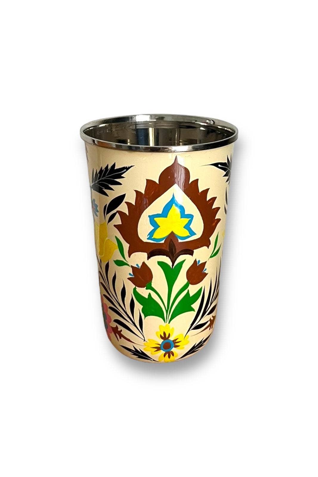 Curiosity Lab - Wholesale Drinking Glass/Cup - Hand-painted food-grade stainless steel tumbler Srinagar Grand16