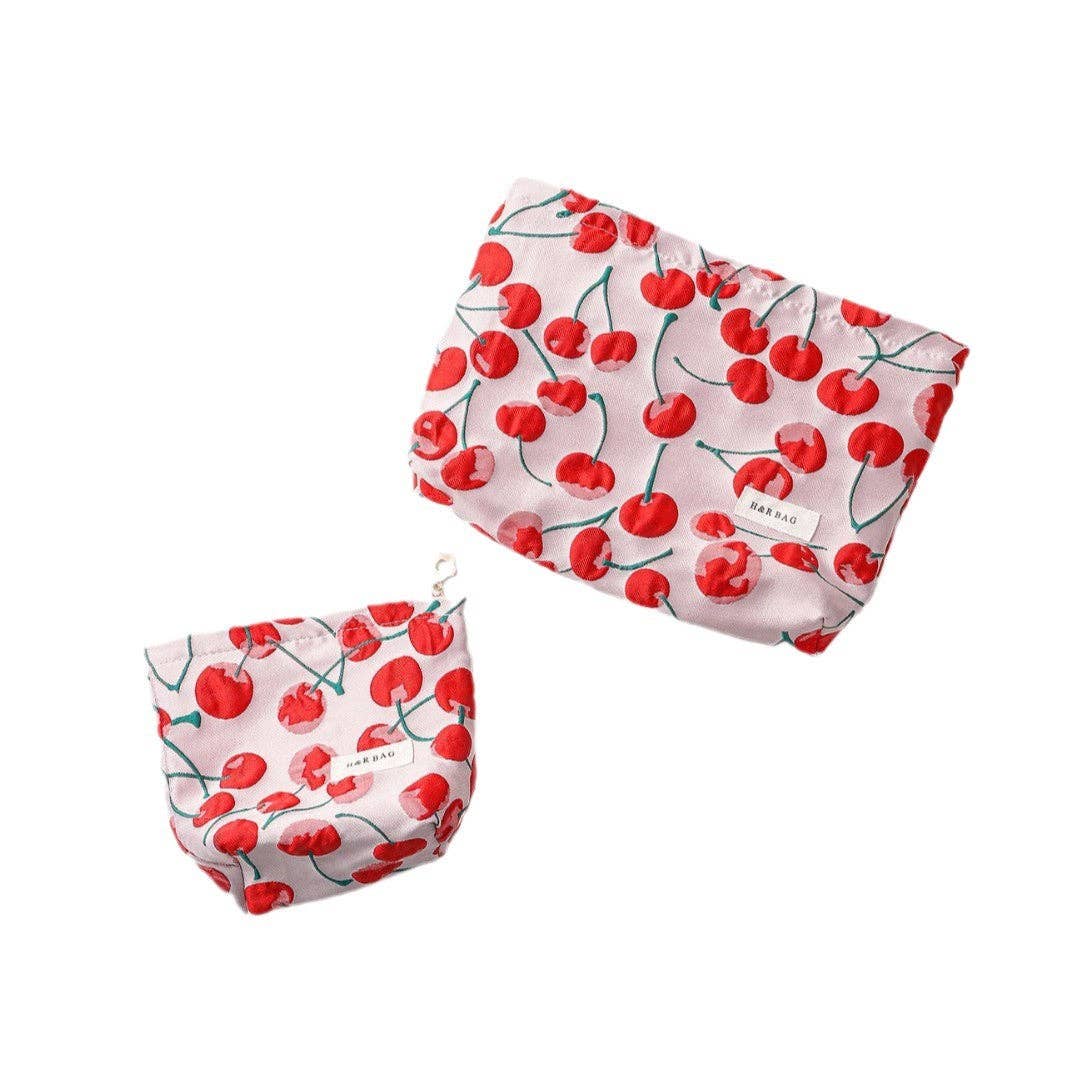 Dipped Shop - Wholesale Makeup/Cosmetic Bag - Cute Red Cherry Portable Storage Pouch DP25C5923