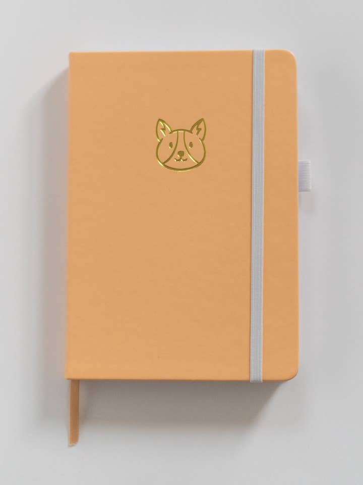 Pastel Yellow Dotted A5 Bullet Journal Notebook with 180GSM Paper for wholesale by LittleCorgo