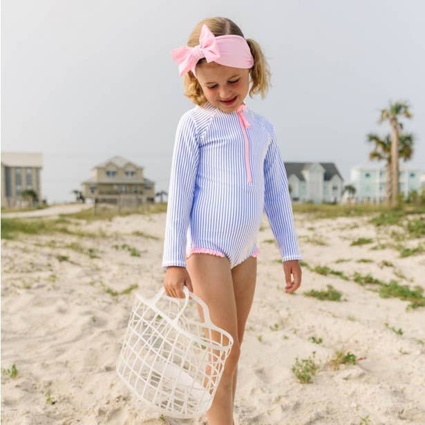 RuffleButts + RuggedButts - Wholesale Fashion Headband - Kids - Girls Pink Swim + Active Bow Headband
5