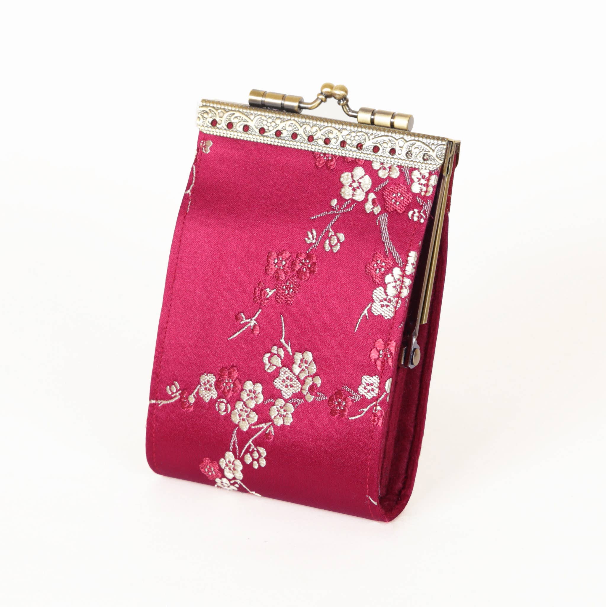 Cathayana - Wholesale Card Holder - Women's - Cherry Blossom Brocade RFID Card Holder3