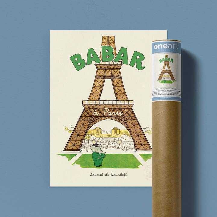 Oneart - Wholesale Poster - Babar in Paris Poster - BAB00261