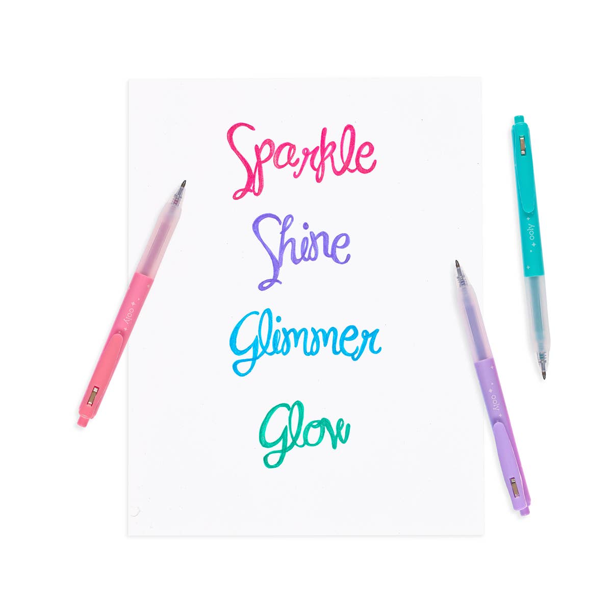 OOLY - Wholesale Pen - Oh My Glitter!: Retractable Glitter Ink Gel Pens (Set of 4)4