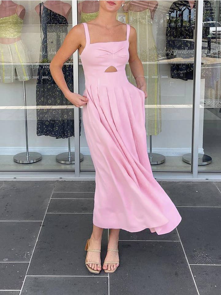 YNIQUE - Wholesale Jurk - Dames - Dames Zomerse Mouwloze Maxi Jurk met Luchtige Laagjes8