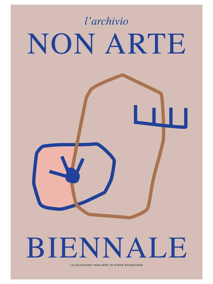 Affiche Non Arte "Biennale" pour la vente par Nynne Rosenvinge