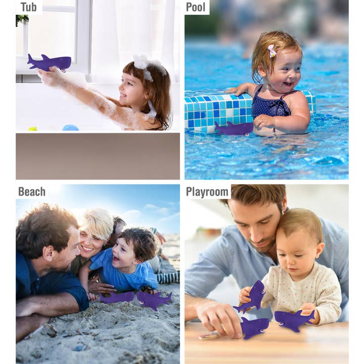 Cota Global – wholesale Bath toy – Baby – Squirter - Purple Shark3