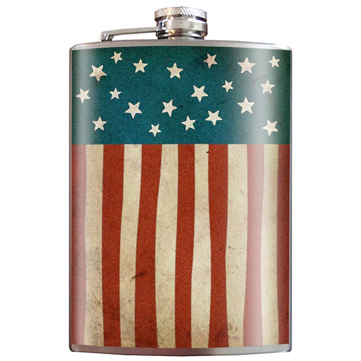 Flask - Old Glory  for wholesale by Lucky Jack