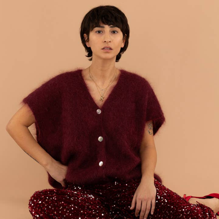 Oversized bodywarmer "Polly" voor wholesale door Bazaar Noir UG