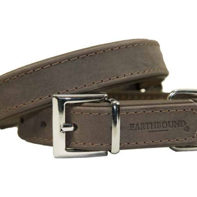 Collare Oakland in pelle marrone per la vendita all'ingrosso da parte di Earthbound Italia
