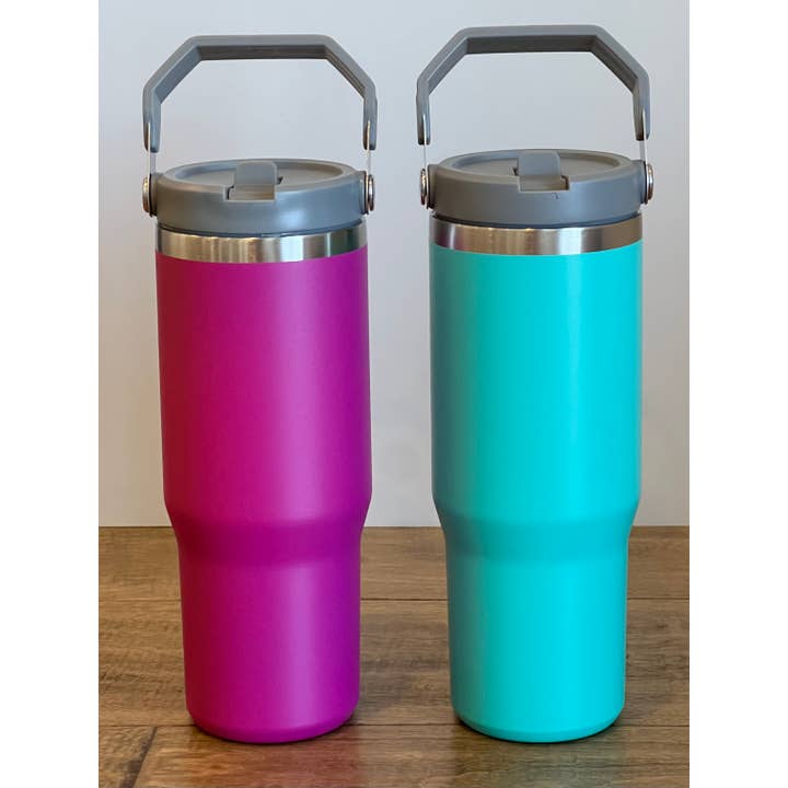 Wildberry Waves - Wholesale Water bottle - Water Bottle Flip Straw 30oz2