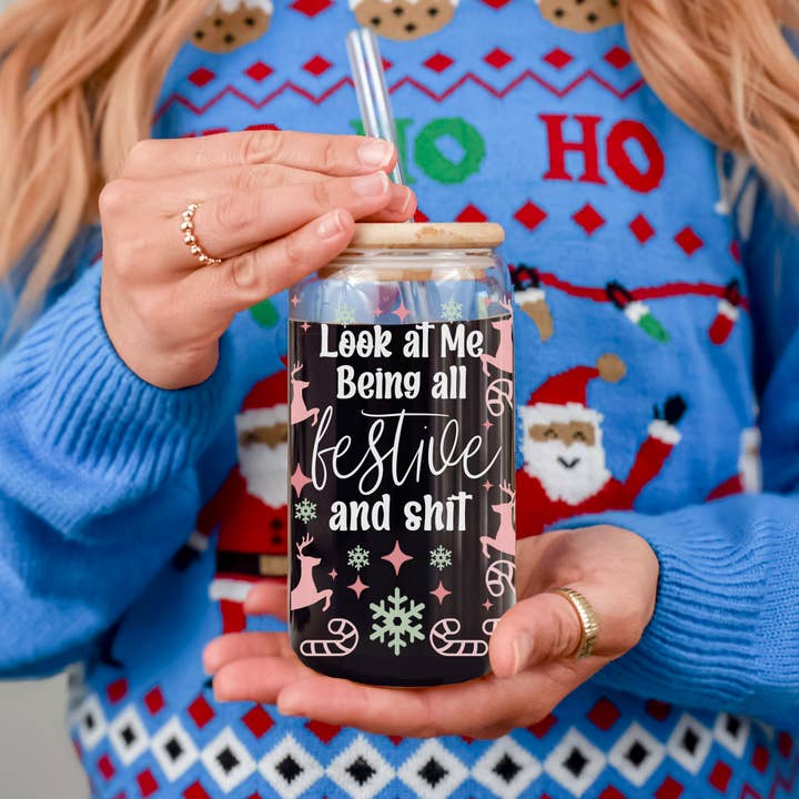 Gia Roma - Wholesale Drinking Glass/Cup - Halloween Tumblers Cute Fall Glass Cup Gifts & Kitchen Decor57