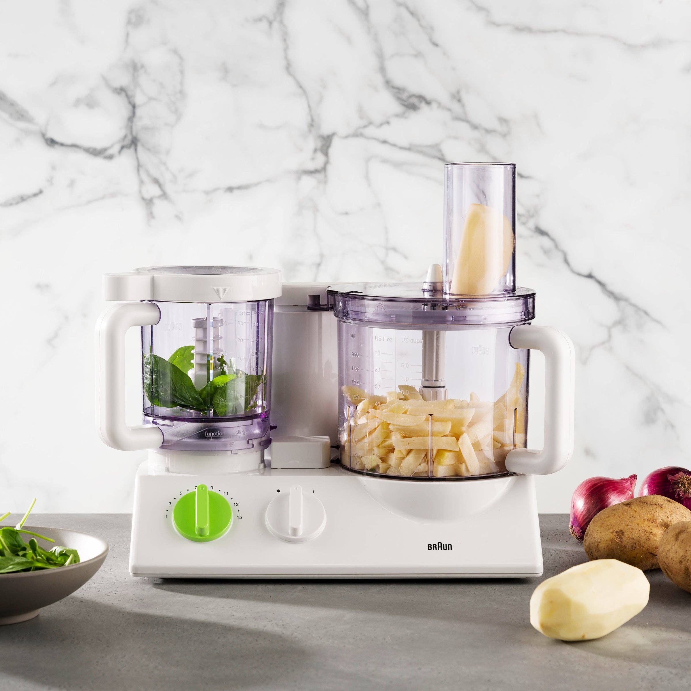 Alpine – Großhandel Küchengeräte – Braun Food Processor FX-3030 Doppelschüssel 0,75 l und 12 Tassen Mu1