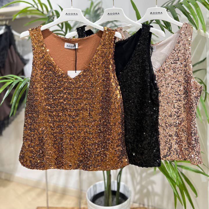ADORA - Wholesale Blouse - Women's - sequin top0