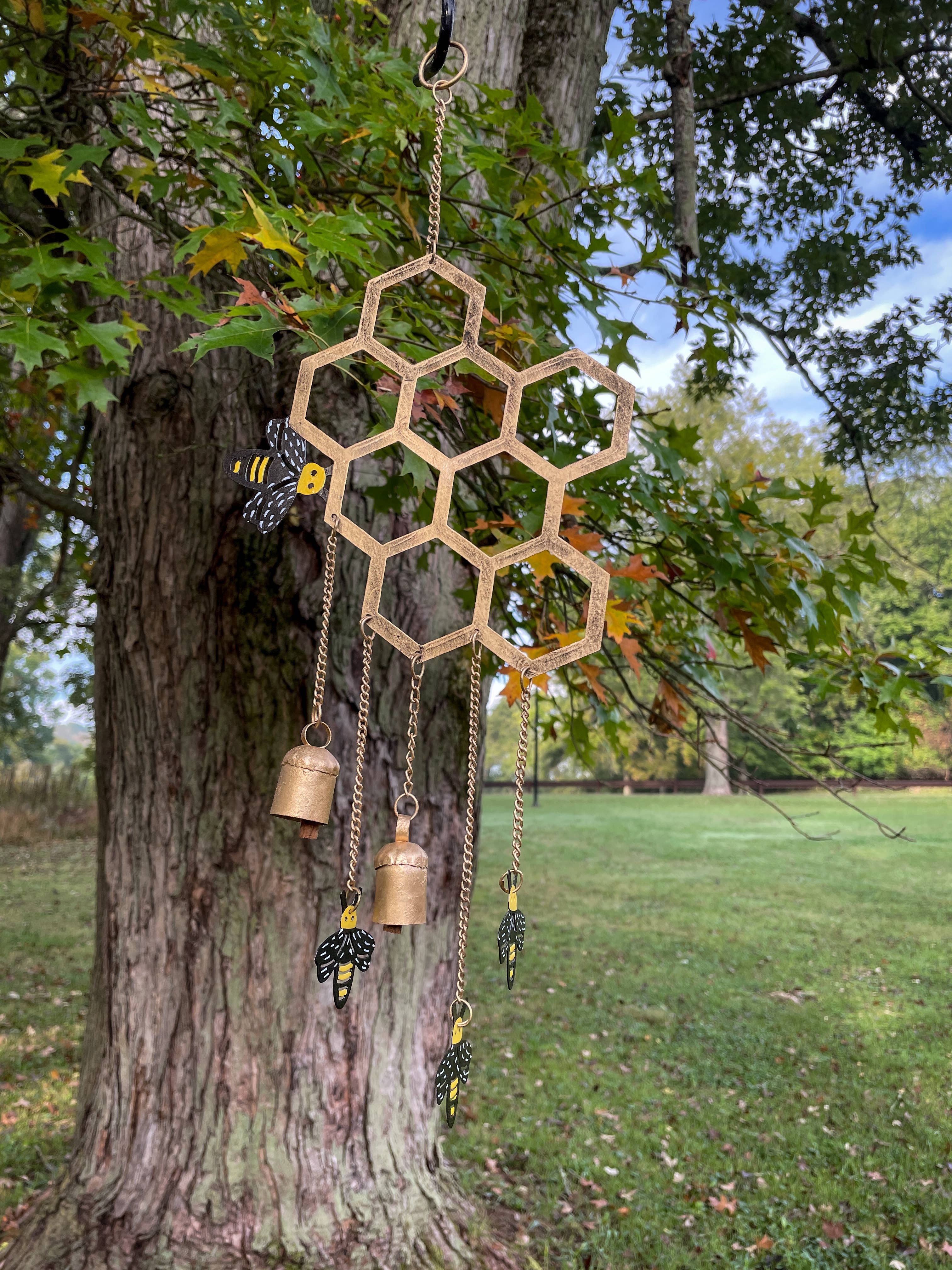 Mira Fair Trade - Wholesale Wind Chime - Honey Bee Chime1