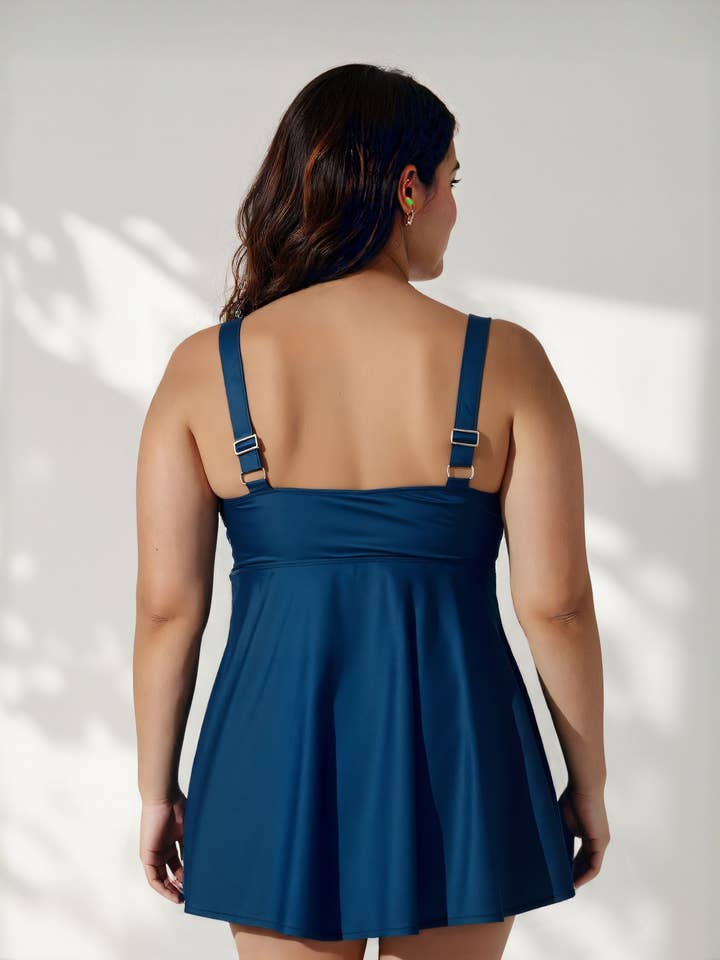 Calypsa - Wholesale Swim Top - Women's - Amber Tankini Swim Top | Plus Size3