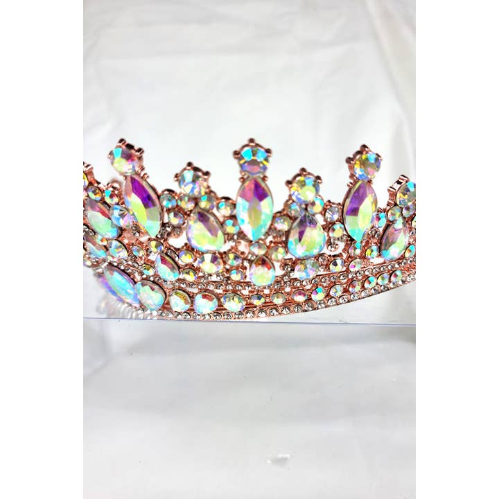 Chicas - Wholesale Tiara - Women's - One Size Fits All Tiara With Jewels HT93240